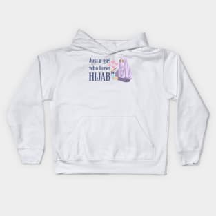 just a girl who loves hijab Kids Hoodie